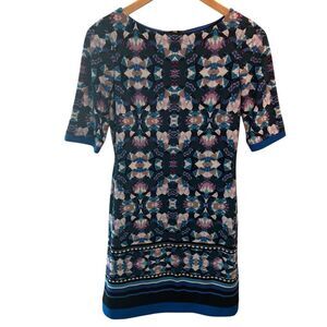 Eliza J Geometric Print Fit & Flare Dress Size 4